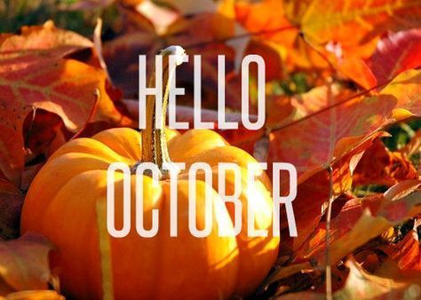October image with pumpkin