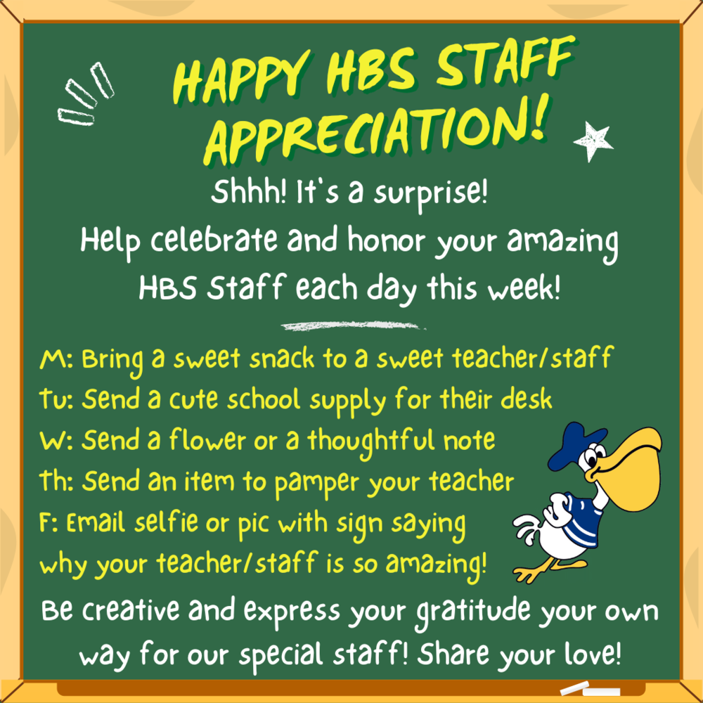 HBS Staff Appreciation Chalkboard