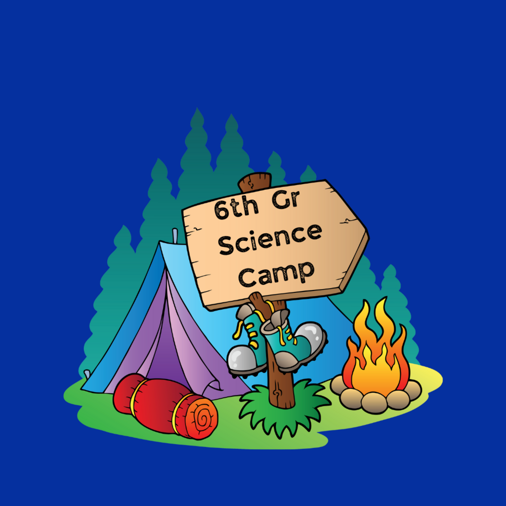 Tent and forest, campfire