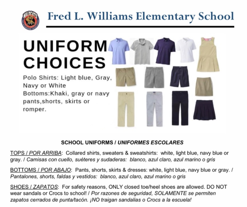 school uniform choices