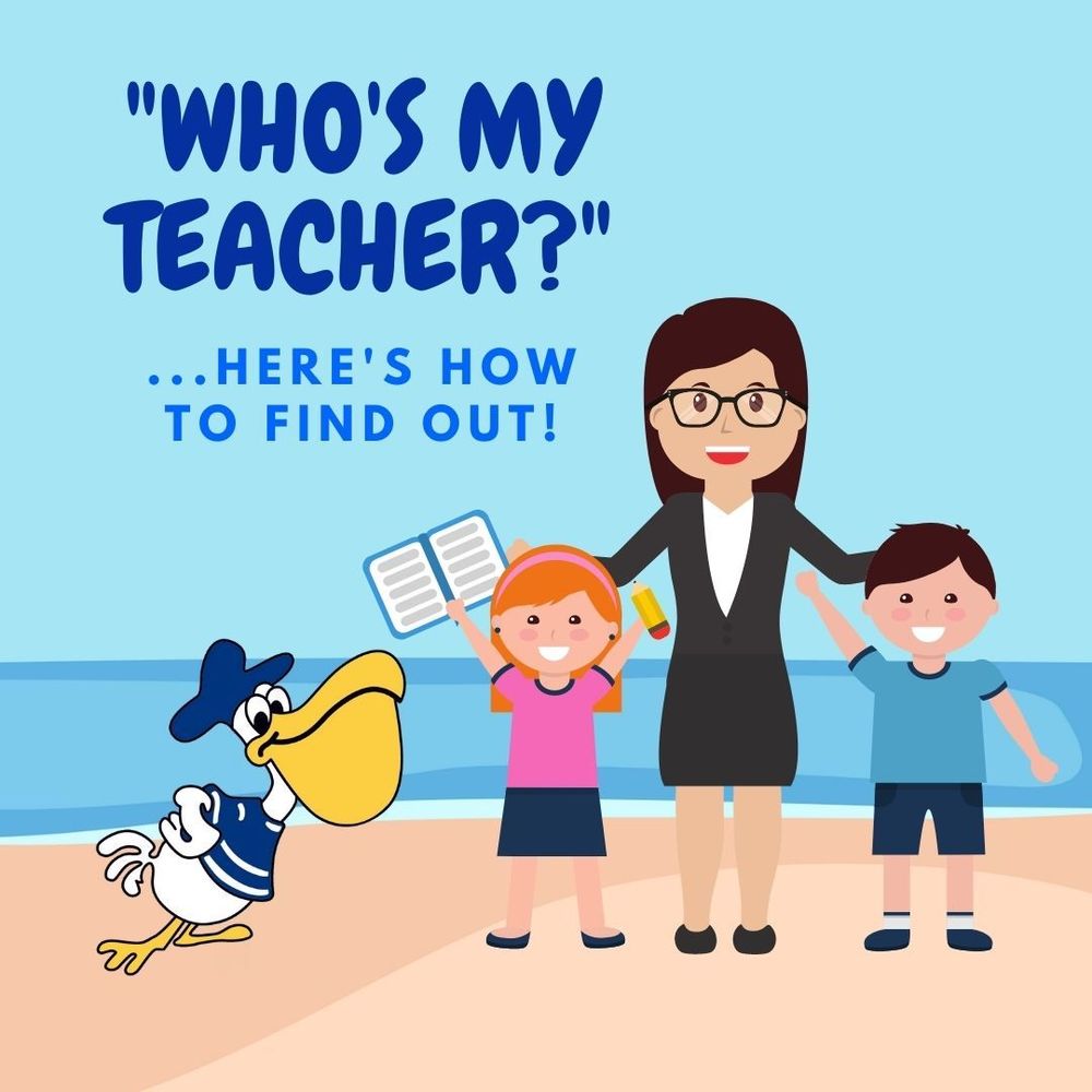 "Who's My Teacher" Kids with a teacher