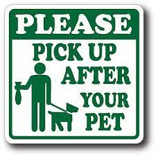 Please Pick up after your pet