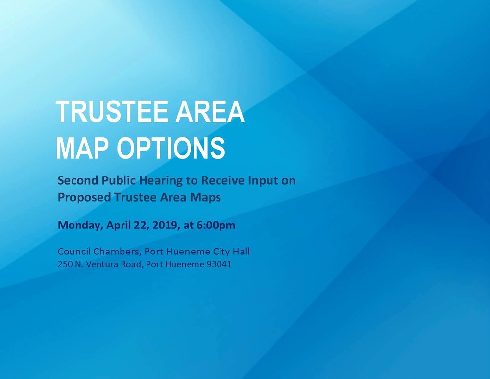 Proposed Trustee Area Maps