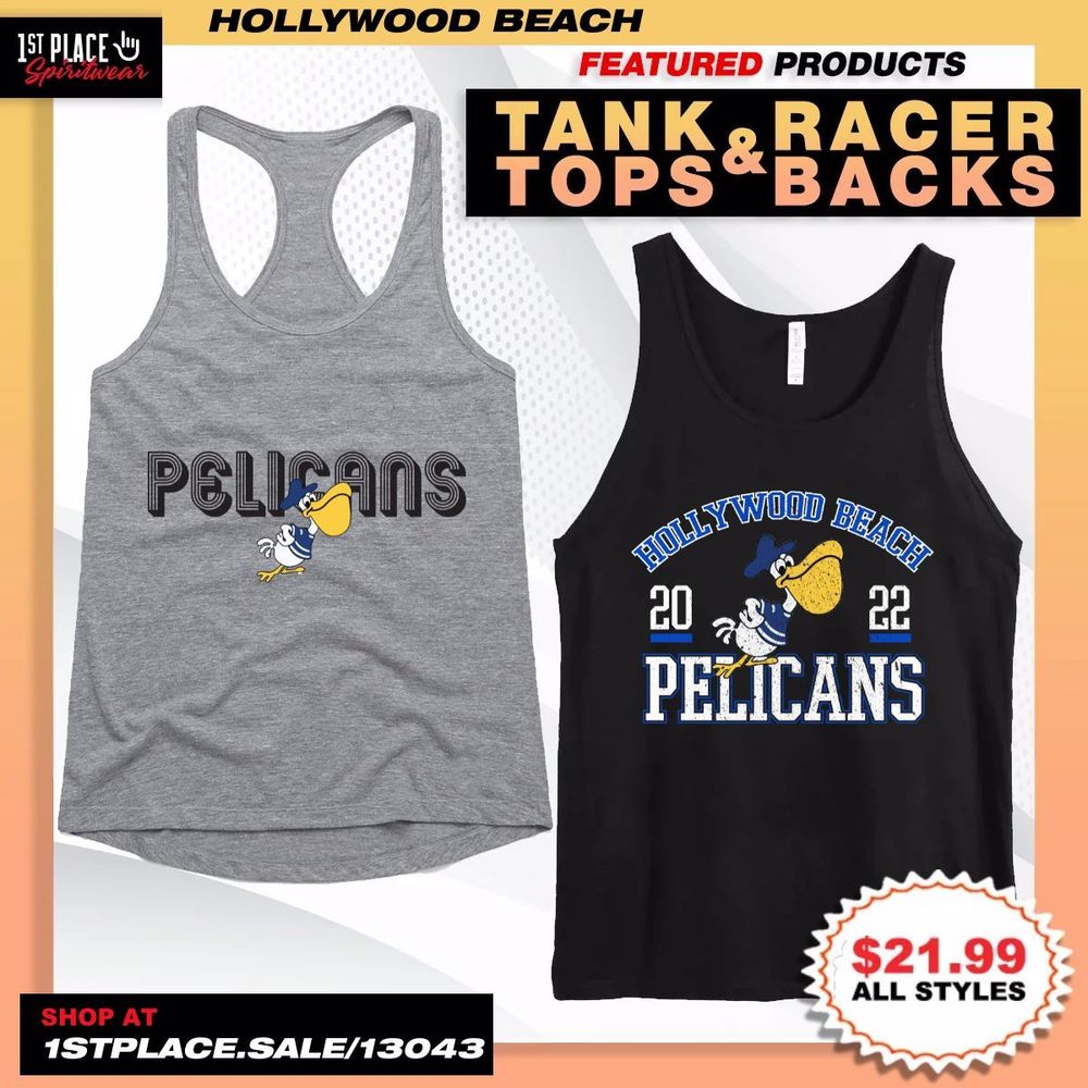 Tank tops with pelican logos