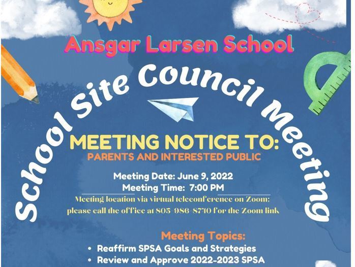 SSC June 9, 2022 Meeting