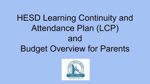 Learning Continuity & Attendance Plan and Budget Overview for Parents