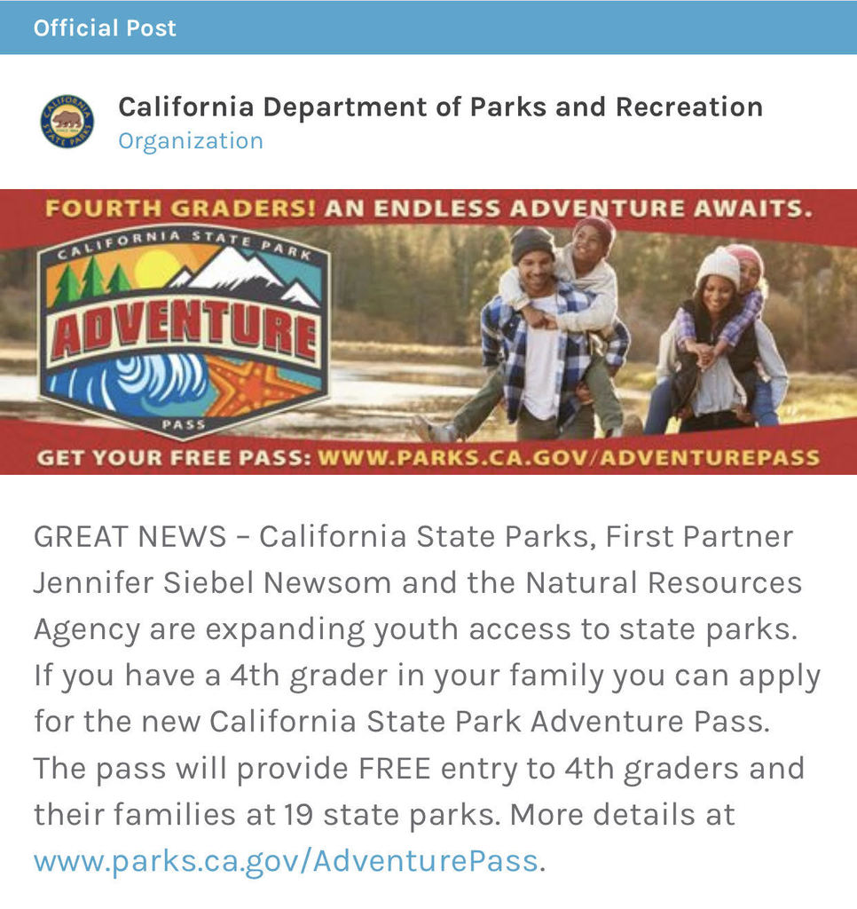 State Parks logo and happy family